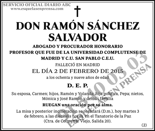 Ramón Sánchez Salvador